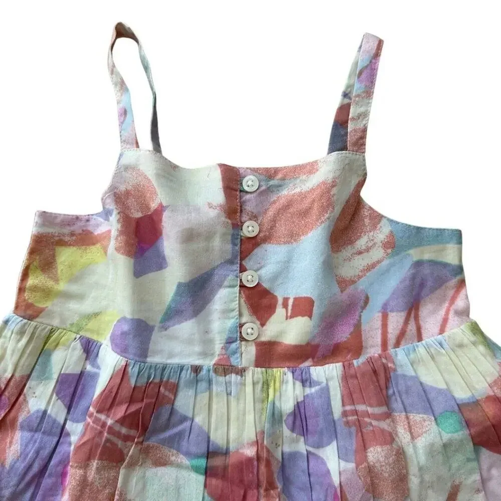 Baby Gap Sleeveless Top Print Lilac, Orange 5T